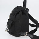 PRADA Backpack Nylon Black Silver Auth 173583-3