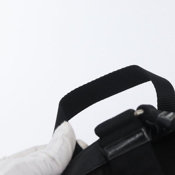 PRADA Backpack Nylon Black Silver Auth 173583