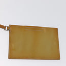 PRADA Mesh Sports Hand Bag Nylon patent leather Gray Silver Auth 173584-18