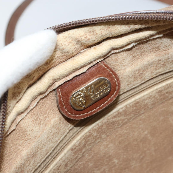 GUCCI Micro GG Supreme Shoulder Bag PVC Beige Gold 001 067 1281 Auth 173586