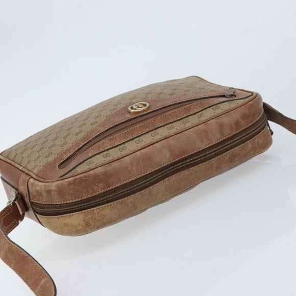 GUCCI Micro GG Supreme Shoulder Bag PVC Beige Gold 001 067 1281 Auth 173586
