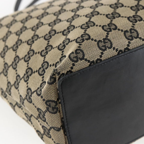 GUCCI GG Canvas Tote Bag Beige Gold 002 1098 Auth 173589