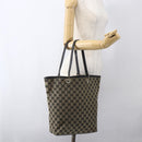GUCCI GG Canvas Tote Bag Beige Gold 002 1098 Auth 173589-21