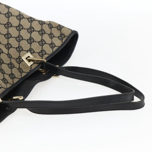 GUCCI GG Canvas Tote Bag Beige Gold 002 1098 Auth 173589