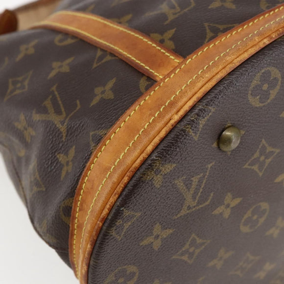 LOUIS VUITTON Monogram Bucket GM Shoulder Bag M42236 LV Auth 173591