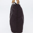 GUCCI Bamboo Hand Bag Canvas Purple Silver 000 3754 0508 Auth 173593-3