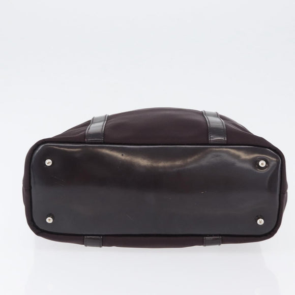 GUCCI Bamboo Hand Bag Canvas Purple Silver 000 3754 0508 Auth 173593
