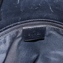 GUCCI GG Canvas Tote Bag Black Silver 31244 Auth 173595-14