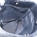 GUCCI GG Canvas Tote Bag Black Silver 31244 Auth 173595-16