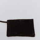 PRADA Tote Bag Velour Vinyl Brown Auth 173602-17