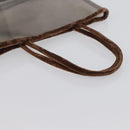 PRADA Tote Bag Velour Vinyl Brown Auth 173602-7