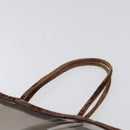 PRADA Tote Bag Velour Vinyl Brown Auth 173602-8