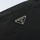 PRADA Shoulder Bag Nylon Black Silver Auth 173604-17