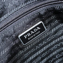 PRADA Shoulder Bag Nylon Black Silver Auth 173604-18