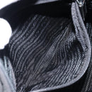 PRADA Shoulder Bag Nylon Black Silver Auth 173604-22