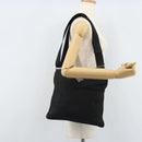 PRADA Shoulder Bag Nylon Black Silver Auth 173604-23