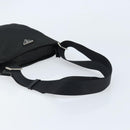 PRADA Shoulder Bag Nylon Black Silver Auth 173604-7