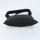 PRADA Shoulder Bag Nylon Black Silver Auth 173604-5