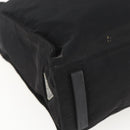 PRADA Tragetasche Nylon Leder Schwarz Auth 173605-14