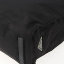 PRADA Tragetasche Nylon Leder Schwarz Auth 173605-15