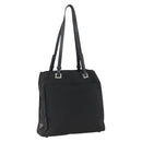 PRADA Tragetasche Nylon Leder Schwarz Auth 173605-1