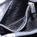 PRADA Tragetasche Nylon Leder Schwarz Auth 173605-22