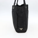PRADA Tragetasche Nylon Leder Schwarz Auth 173605-3
