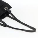 PRADA Tragetasche Nylon Leder Schwarz Auth 173605-7