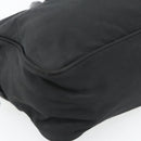 PRADA Handtas Nylon Zwart Zilver Auth 173607-16