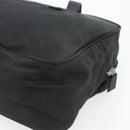 PRADA Handtas Nylon Zwart Zilver Auth 173607-17