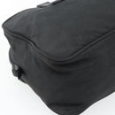 PRADA Handtas Nylon Zwart Zilver Auth 173607-18