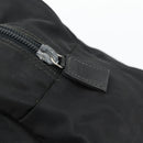 PRADA Handtas Nylon Zwart Zilver Auth 173607-19