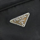PRADA Handtas Nylon Zwart Zilver Auth 173607-20