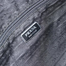 PRADA Handtas Nylon Zwart Zilver Auth 173607-10