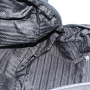 PRADA Handtas Nylon Zwart Zilver Auth 173607-22