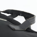 PRADA Handtas Nylon Zwart Zilver Auth 173607-5