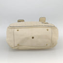 Chloe Tote Bag Leather Ivory Gold Auth 173609-9