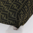 FENDI Zucca Canvas Tote Bag Brown Black Auth 173610-9