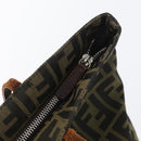 FENDI Zucca Canvas Tote Bag Brown Black Auth 173610-10