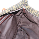 FENDI Zucca Canvas Tote Bag Brown Black Auth 173610-18