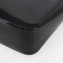 GUCCI Bamboo Hand Bag Patent leather Black 002 1061 Auth 173619-9
