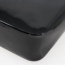 GUCCI Bamboo Hand Bag Patent leather Black 002 1061 Auth 173619-15