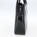 GUCCI Bamboo Hand Bag Patent leather Black 002 1061 Auth 173619-4