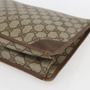 GUCCI GG Supreme Pouch PVC Beige Gold 89 01 029 Auth 173621-15