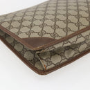 GUCCI GG Supreme Pouch PVC Beige Gold 89 01 029 Auth 173621-16