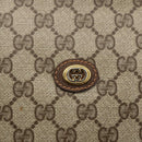 GUCCI GG Supreme Pouch PVC Beige Gold 89 01 029 Auth 173621-17