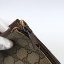 GUCCI GG Supreme Pouch PVC Beige Gold 89 01 029 Auth 173621-8