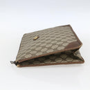 GUCCI GG Supreme Pouch PVC Beige Gold 89 01 029 Auth 173621-3