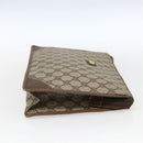 GUCCI GG Supreme Pouch PVC Beige Gold 89 01 029 Auth 173621-4