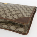 GUCCI GG Supreme Pouch PVC Beige Gold 89 01 029 Auth 173621-7